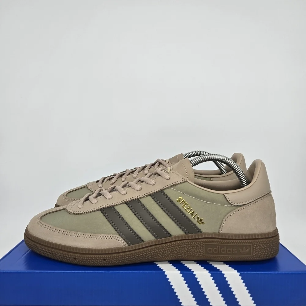 adidas Handball Spezial JR3666 Trace Khaki Cargo Brown Men's Shoes Size 11.5 New